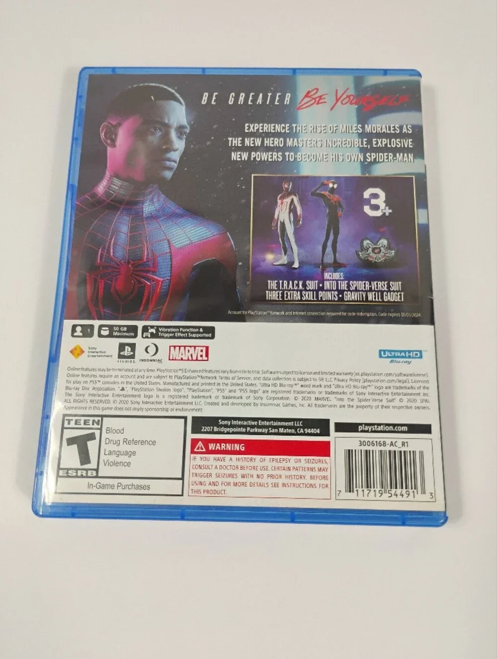 Sony Spider-Man: Miles Morales - Black & Red Cover (PS5)